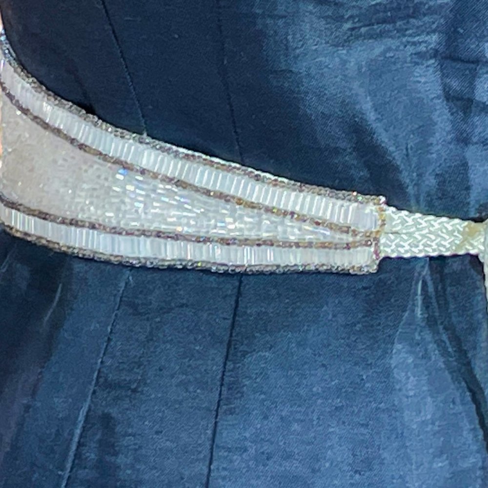 ▪️VTG▪️CHRISTIAN DIOR▪️1980's RARE Handmade Sequin Pearl Accented Beaded Belt - Picture 5 of 11